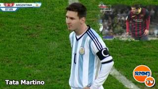 Messi vomitando Rumania vs Argentina 05032014 [upl. by Yrroc]