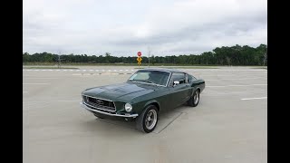 1968 Mustang Bullitt Fastback Walk Around amp Cold Start [upl. by Haram235]