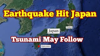 Earthquake in Japan 71 Magnitude In Pacufic Coast Plate Tectonic Subduction Accretionary Wedge [upl. by Eamon699]