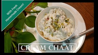 How to Make Cream Chaat Creamy Fruit Salad I Healthy Dessert I Tasty Simple amp Easy Recipe [upl. by Geesey71]