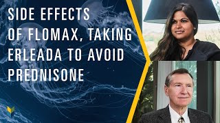 Side Effects of Flomax Taking Erleada to Avoid Prednisone  Answering YouTube Comments 73  PCRI [upl. by Akenihs]