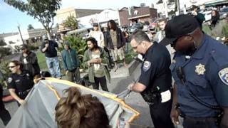 Arrests at Occupy Arcata [upl. by Rogerg]