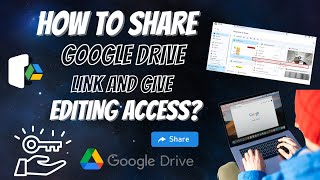 How To Share a Google Drive link and give Editing Access  Share Link 2024 [upl. by Arlette]