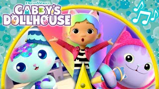 SPIN THE WHEEL OF SONGS 🎡 Sing Along with Gabby amp Friends 🎶  GABBYS DOLLHOUSE  Netflix [upl. by Ahsilak253]