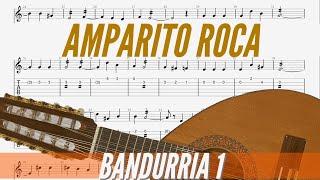 Amparito Roca Voz 1 con partitura cifrada [upl. by Yelnek]