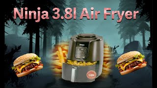 Ninja 38 Litre Air Fryer Cooking Frozen Burgers [upl. by Ydnarb590]