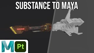 Exporting Textures From Substance 3D Painter to Maya Arnold [upl. by Anidem]