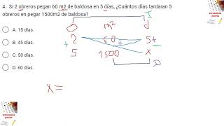 Razonamiento cuantitativo Ejercicio de regla de tres compuesta [upl. by Nirrat441]