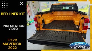 BED LINER KIT INSTALLATION for the FORD MAVERICK 2022 [upl. by Marthe]