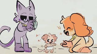 Catnap x Dogday Minclipse learns to walk  Poppy Playtime Chapter 3 Comic Dub [upl. by Sherri]