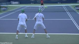 Rafael Nadal Backhand in Slow Motion HD Back View [upl. by Ecnadnac]