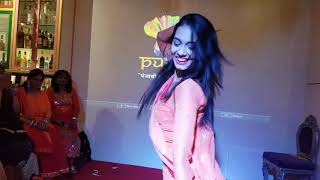 DIVYA AGARWAL  DANCE  PRE KARWACHAUTH [upl. by Nahk]