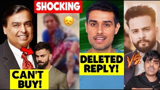 I am Disappointed by Government😢 Dhruv Rathee’s Deleted Reply Mukesh Ambani Can’t Buy Virat [upl. by Htilil]