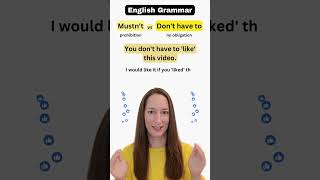 English Grammar  MUSTNT and DONT HAVE TO [upl. by Halik854]