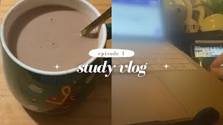 Study Vlog Ep 1 📖☕️  Productive Study with Me to Start Off 2024 Chill VLLO Playlist 플레이리스트 [upl. by Renraw247]