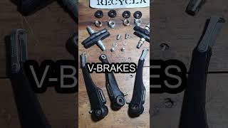 COMO ARREGLAR FRENOS DE BICICLETA  V BRAKE POWER diy reciclaje bicicleta [upl. by Nevsa]