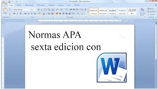 Normas APA sexta edicion en word [upl. by Rhett971]