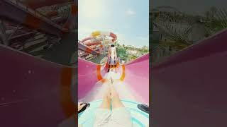 waterpark travel waterslide vr fun vacation slide shortyoutube smartphone habibisports [upl. by Crotty]