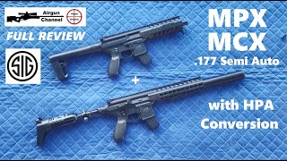 Sig Sauer MCX amp MPX with HPA Conversion Full Review 177 Air Rifles [upl. by O'Mahony]