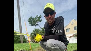 Best way to trench dig for sprinkler PVC electrical conduit part 2 tjyoursprinklerguy [upl. by Oiromed303]