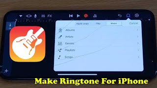 Make Ringtone For iPhone Using GarageBand  2022 Easy Method [upl. by Norbel]