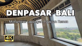 🇮🇩DENPASAR BALI WALK 2024  Lapangan Puputan Renon  Bajra Sandhi Monument Virtual Tour  4K HDR [upl. by Pudens]