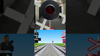 Railroad and railtrack running railroad shorts railcrossing 踏切アニメ 踏切 踏切動画 games [upl. by Nellac]