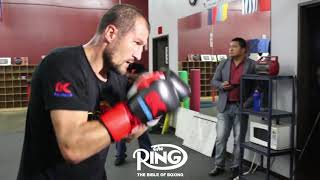 SERGEY KOVALEV KILLS HEAVY BAG TRAINING FOR CANELO CLASH [upl. by Nahte444]