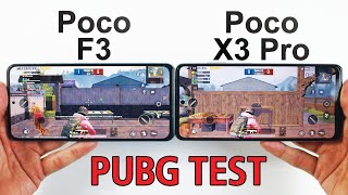 Xiaomi Poco F3 vs Poco X3 Pro PUBG MOBILE TEST  Snapdragon 870😈 vs Snapdragon 860👹 [upl. by Parrisch]