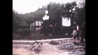 Hayling Billy locomotive being installed at the Hayling Billy Pub Hayling Island15th June 1966 [upl. by Davina]