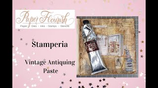 Stamperia Vintage Antiquing Paste [upl. by Ute]