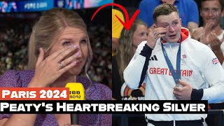 Rebecca Adlington Breaks Down in Tears as Adam Peaty Misses Olympic Gold by 002 Seconds [upl. by Ellehcrad]