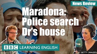 Diego Maradona Doctor’s house searched BBC News Review [upl. by Chicky]