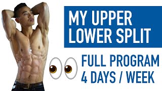 My New Hypertrophy Program 4 Day UPPER LOWER SPLIT [upl. by Illa]