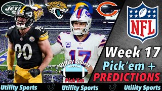 NFL Week 17 Predictions and PickEm I Picks for every game in the NFL of Week 17 [upl. by Natfa]