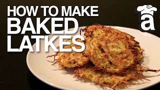 Healthy Baked Latkes  Cooking With Abbey [upl. by Orlan456]