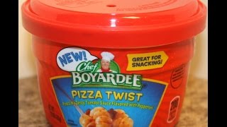 Chef Boyardee Pizza Twist Food Review [upl. by Ardnuahc]