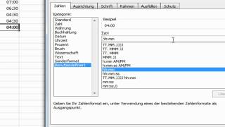 VideoTutorial Excel Stunden addieren [upl. by Cerellia]