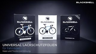 Lackschutzfolie Fahrrad  Bike Tutorial  Anleitung von Blackshell  DIY Fahrrad bekleben [upl. by Aerdnwahs]