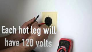 How to Check for Volts at a 120 and 220 Volt Outlets [upl. by Olraced]