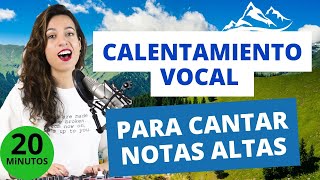 Calentamiento vocal para cantar notas altas 20 minutos Clases de canto Natalia Bliss [upl. by Schwerin]