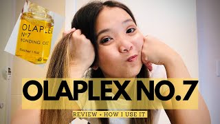 OLAPLEX NO7 BONDING OIL  Review and how I use the product [upl. by Stine781]