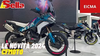 CFMoto a Eicma 2023 dalla 450 MT alla futura NK 125 novità per tutti [upl. by Nanfa]