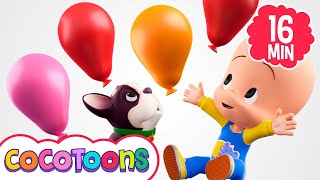 Learn colors with Cuquins magic balloons  Children Songs and Educational Videos  Cocotoons [upl. by Ekard]