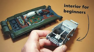 Interior Models for Beginners PzKpfw 38 t from Italeri in 135 part 1 [upl. by Acinomahs]