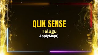 Qlik Sense interview Questions in Telugu  ApplyMap function [upl. by Ahsietal]