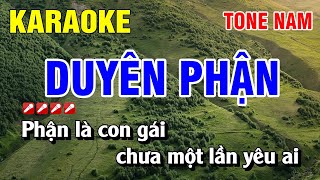 Karaoke Duyên Phận Tone Nam Nhạc Sống  Nguyễn Linh [upl. by Leaj]