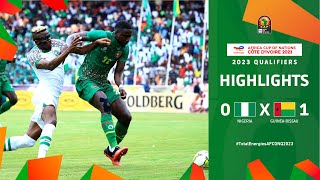 Nigeria 🆚 Guinea Bissau  Highlights  TotalEnergiesAFCONQ2023  MD3 Group A [upl. by Marpet]