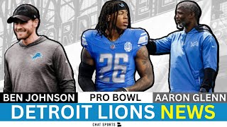 Detroit Lions News Ben Johnson amp Aaron Glenn Interview With Commanders Jahmyr Gibbs Pro Bowl [upl. by Aremaj137]