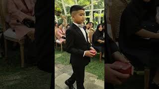 ring bearer at anthony sinisuka ginting amp mitzi wedding [upl. by Kyre294]